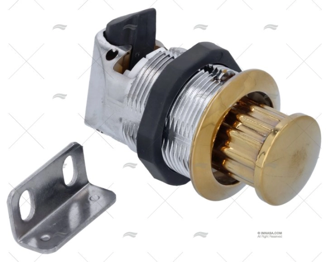 CHIUSURA PULSANTE OTTONE "RUOTARE PER APRIRE" SOUTHCO