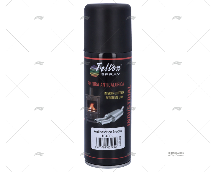 TINTA 300º PRETA  SPRAY 200 ml.