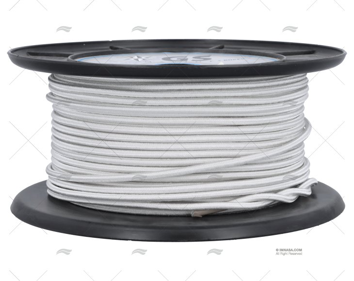 WHITE SHOCK CORD 5mm 100M