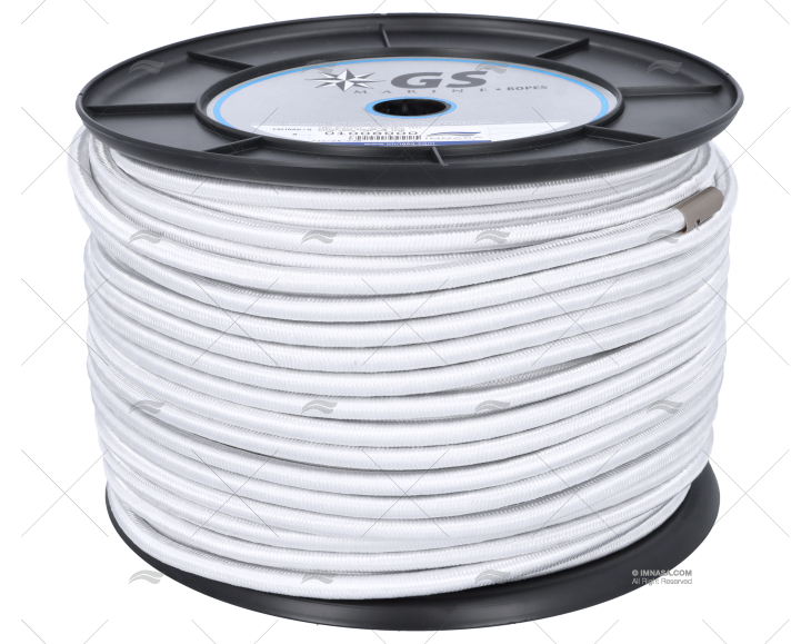 WHITE SHOCK CORD 8mm 100M