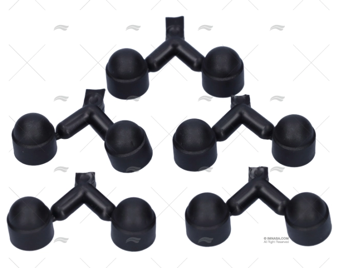 TAMPÃO TAMPA PARAFUSO M6 PRETO  (PACK-10)