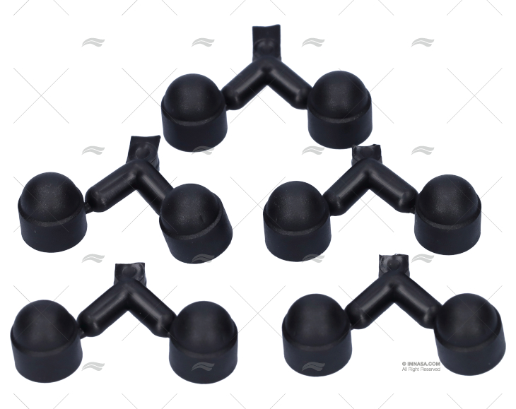 TAMPÃO TAMPA PARAFUSO M6 PRETO  (PACK-10)
