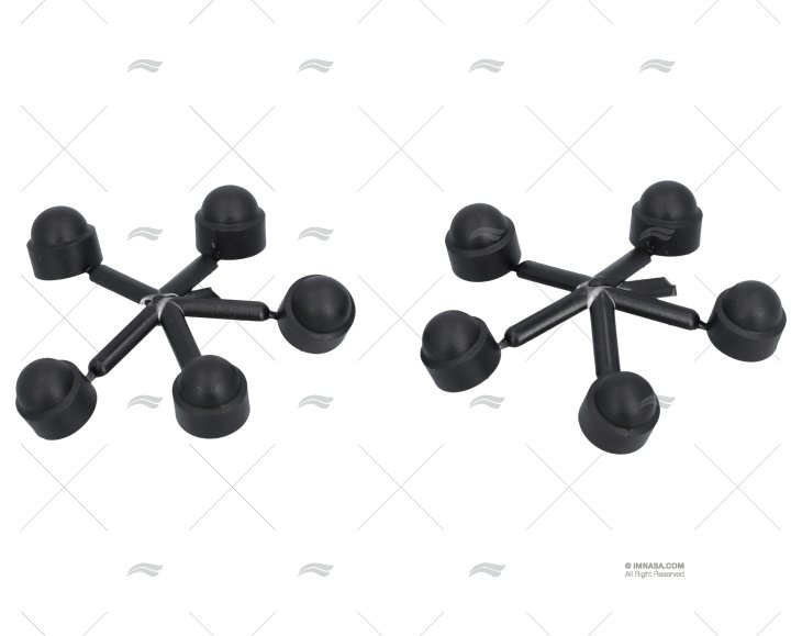 NUT COVER 13mm M8 BLACK (10pcs)