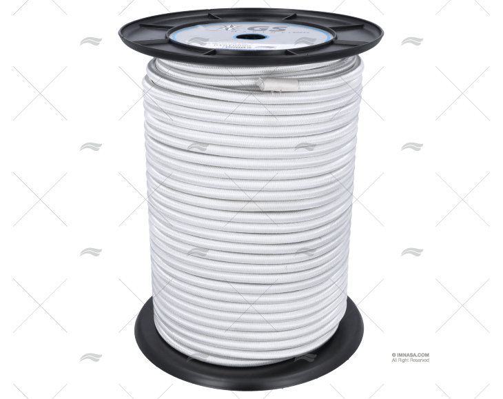 WHITE SHOCK CORD 10mm 100M