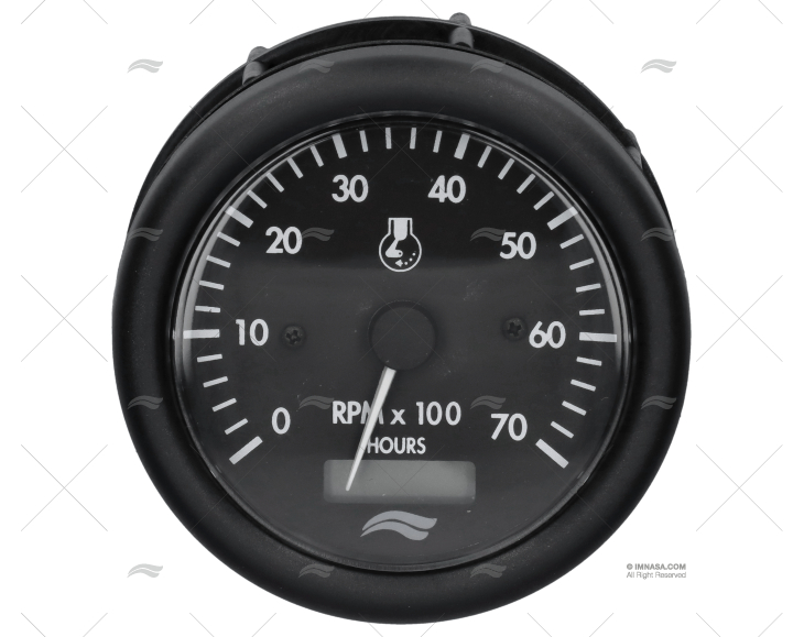 TACÓMETRO 7000 85mm C/HOR PRETO BRM IMNASA