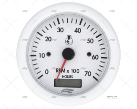 TACÓMETRO 7000 85mm C/HOR BRANCO BRM IMNASA