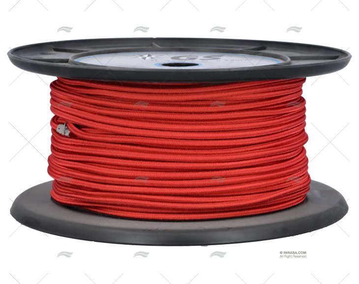 CIMA ELASTICO  5mm ROSSO   100m