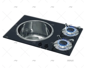 CUCINA LAVELLO 2F 300X180mm CAN