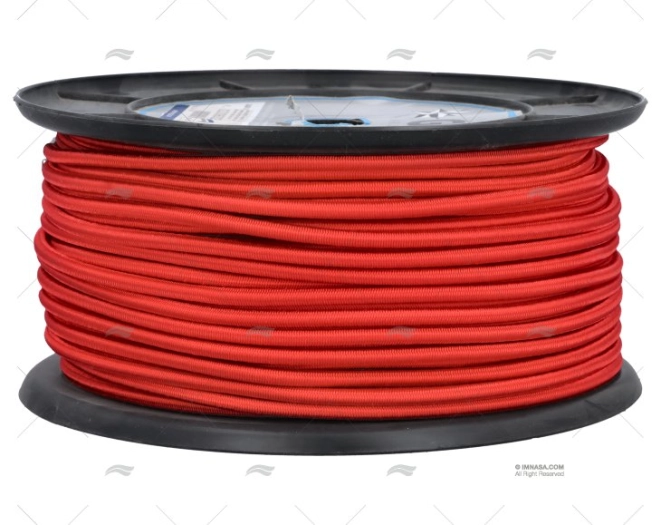 CIMA ELASTICO  6mm ROSSO   100m