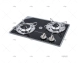 GAS HOB UNIT 2 BURNERS 380x280mm