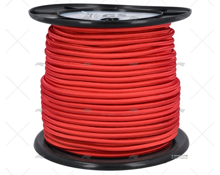 CIMA ELASTICO  8mm ROSSO   100m
