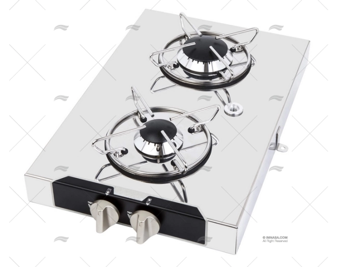 GAS HOB UNIT 2 BURNERS 440x290mm "HOTTY"