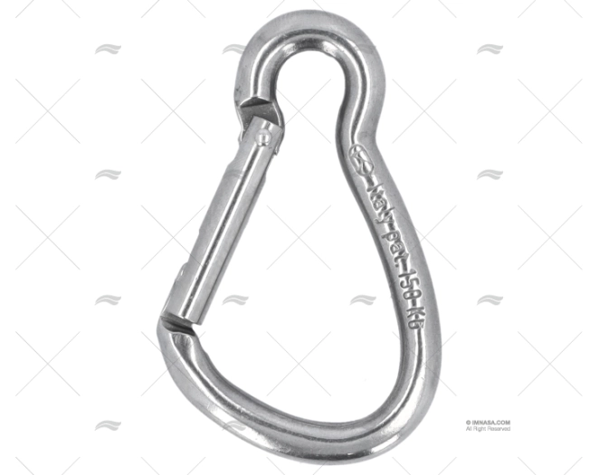 MOSCHETTONE SENZA OCCHIELLO 52mm INOX IMBRACATURA KONG