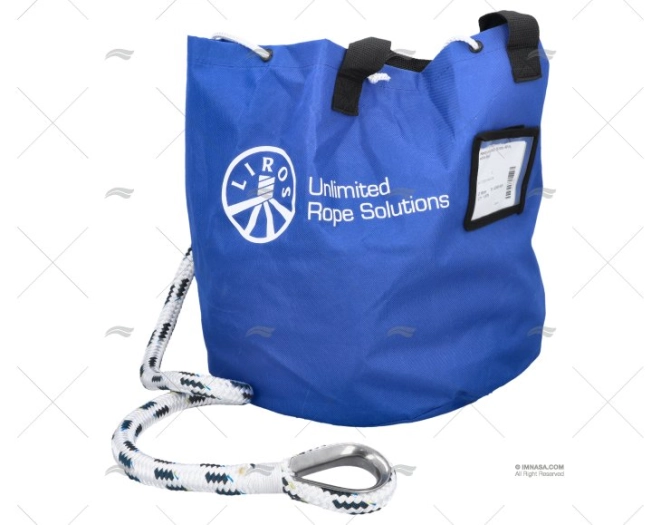 CABO HANDY ANCHOR 16mm BRANCO/AZUL 40m LIROS
