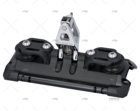 CARRO ESCOTA MESTRA T2 C/BASE VERT. 2 ROLDANAS LEWMAR