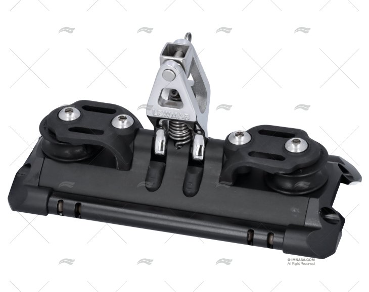 CARRO ESCOTA MESTRA T2 C/BASE VERT. 2 ROLDANAS LEWMAR