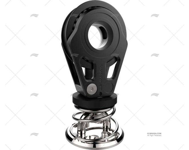 60mm BLOCK STAND UP SINGLE BLACK LEWMAR