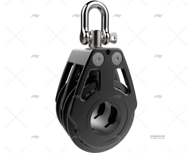 RACING DOUBLE PULLEY 60mm LEWMAR