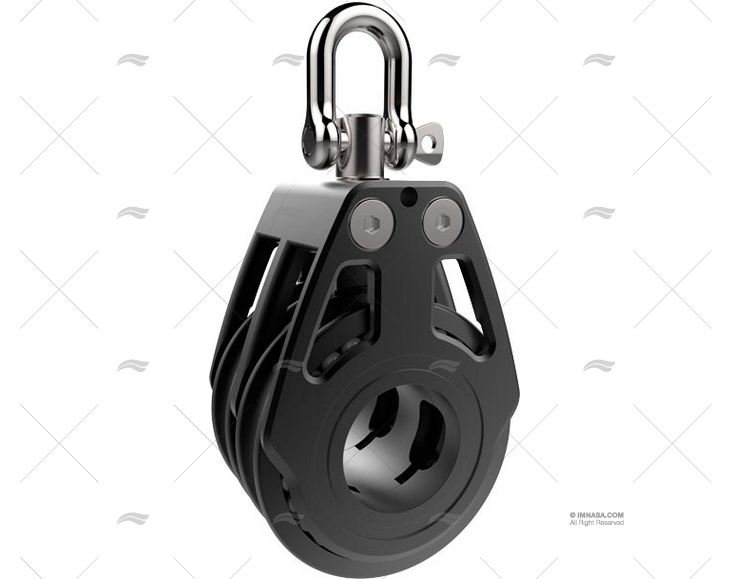 POULIE RACING DOUBLE 60mm LEWMAR