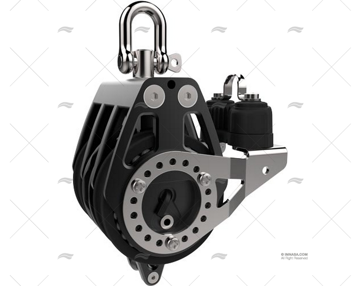 POLEA RACING TRIPLE 80MM CON ARRAIGO/MOR LEWMAR