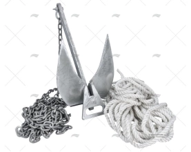 MOORING KIT WITH ANCHOR 14kg