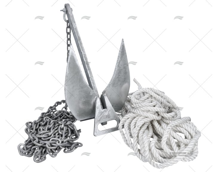 KIT ANCORAGGIO CON ANCORA DA 14kg IMNASA
