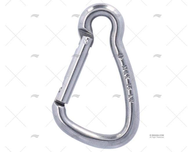 MOSCHETTONE SENZA OCCHIELLO 85mm INOX IMBRACATURA KONG