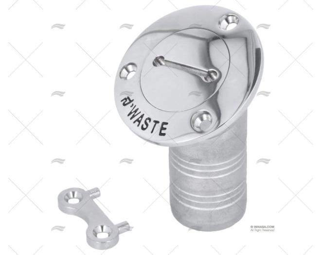 TAPPO SCARICO 38mm INOX 30º