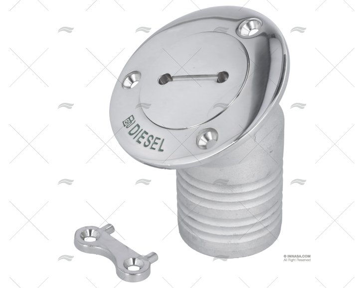TAPPO GASOLIO 50mm INOX 30º