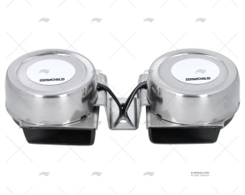 BOCCOLA 12V INOX 102X222mm 109dB DOPPIO