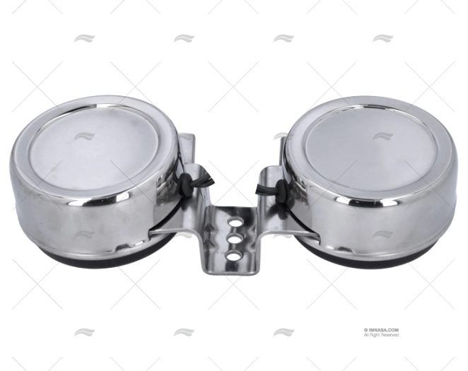 BOCCOLA DOPPIO INOX 110+5dB