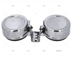 BOCCOLA DOPPIO INOX 110+5dB