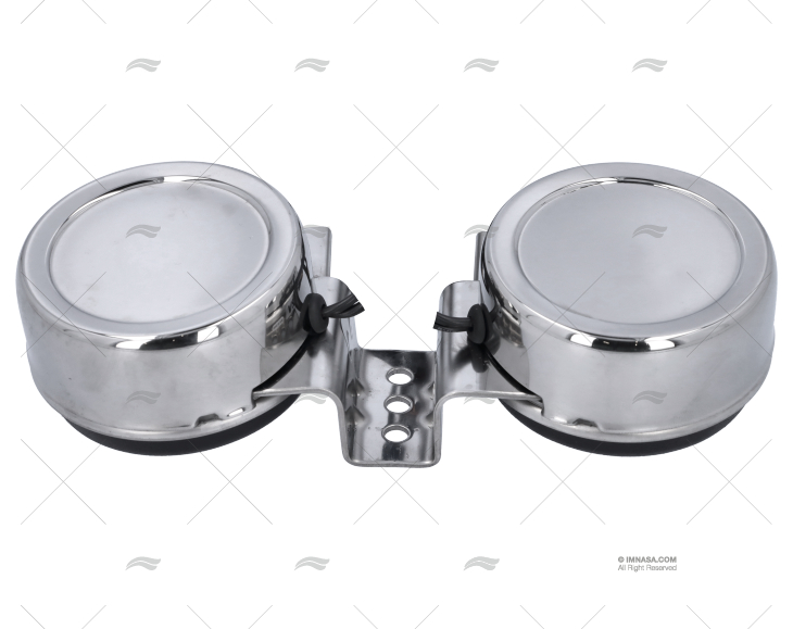 BOCCOLA DOPPIO INOX 110+5dB