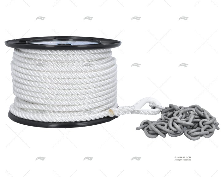 ROPE & CHAIN KIT + SHACKLE 50m/10mm