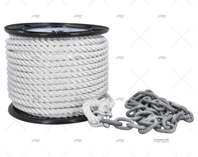 CIMA ANCORAGGIO C/CATENA  50m x12mm