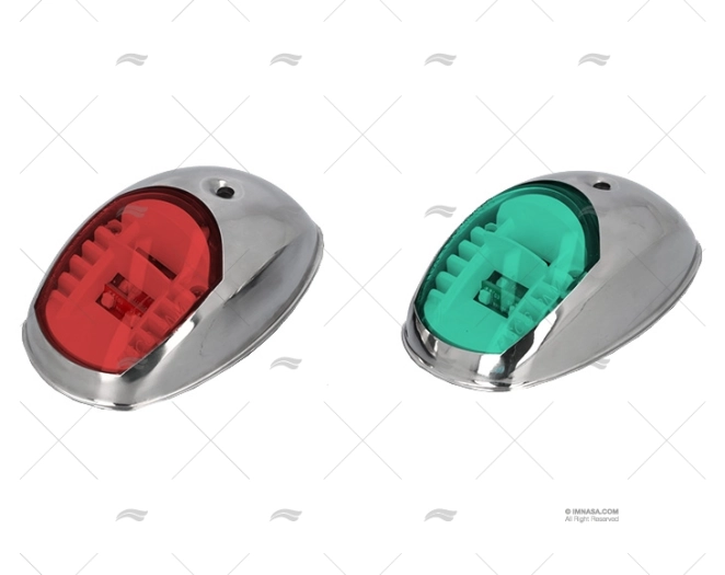 LUZ NAVEGAÇÃO KIT BR/ST LED 12V INOX