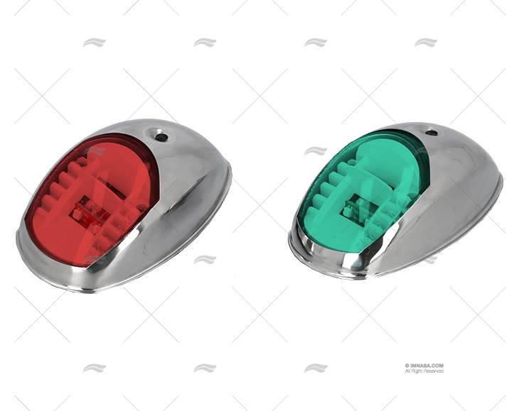 LUZ NAVEGAÇÃO KIT BR/ST LED 12V INOX
