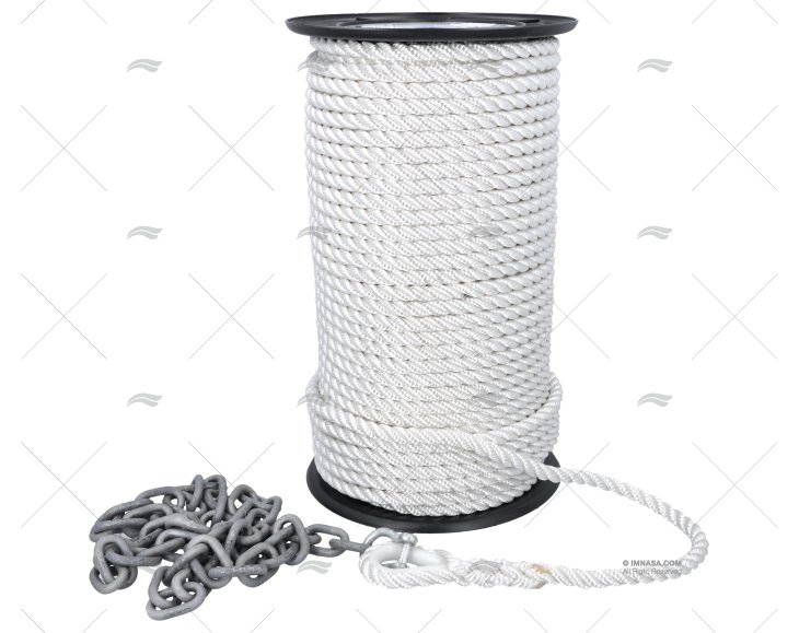 ROPE & CHAIN KIT + SHACKLE 100m/12mm