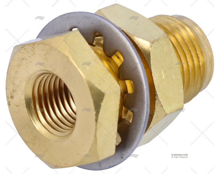 CONNETTORE PASSAPARATIE  1/4"NPT