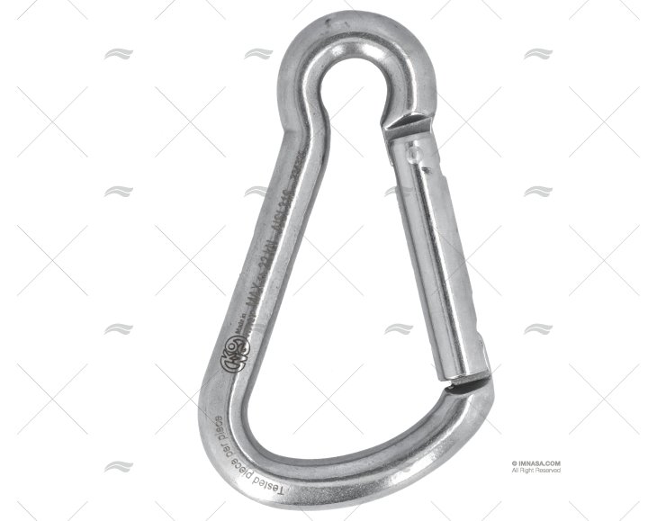 MOSCHETTONE SENZA OCCHIELLO 100 INOX IMBRACATURA KONG