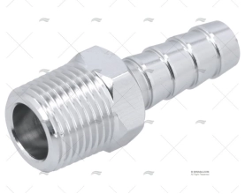 CONECTOR ALUMÍNIO  TUBO 10mm - ROSCA 3/8