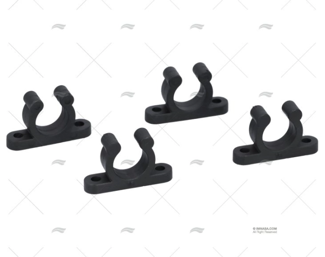 SUPPORTO TUBO 15mm NERO