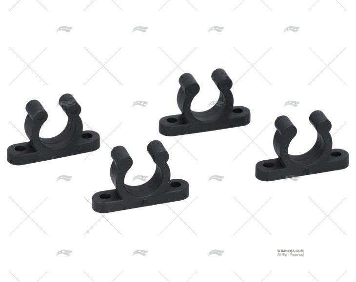 STANDARD TUBE CLIPS 15mm+mm BLACK