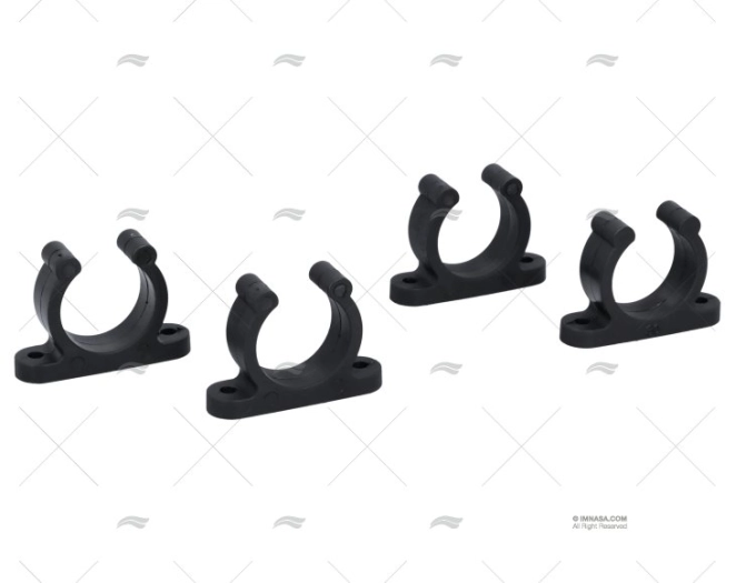 SUPPORTO TUBO 30mm NERO