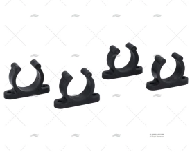 SUPPORTO TUBO 30mm NERO