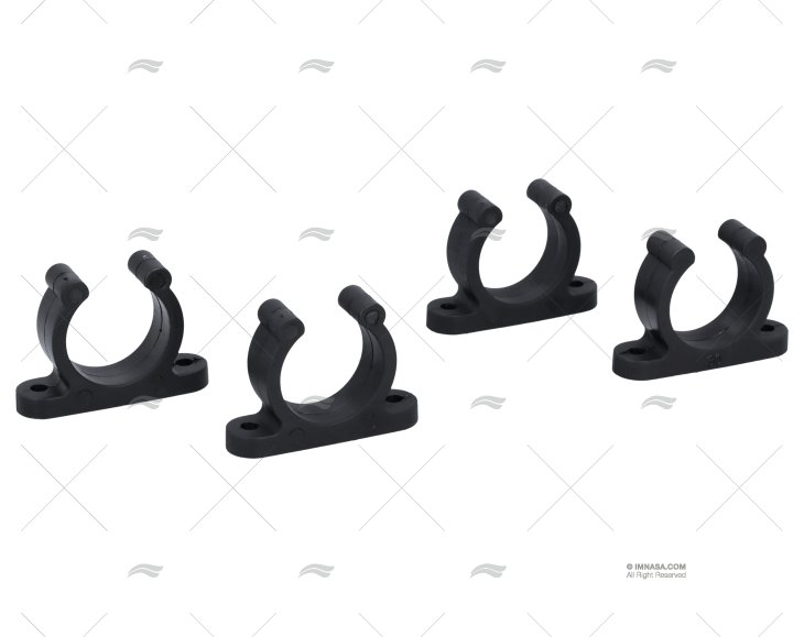 SUPPORTO TUBO 30mm NERO
