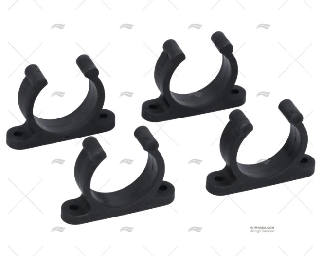SUPPORTO TUBO 40mm NERO