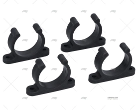 SUPPORTO TUBO 40mm NERO