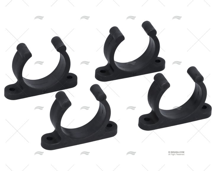 SUPPORTO TUBO 40mm NERO