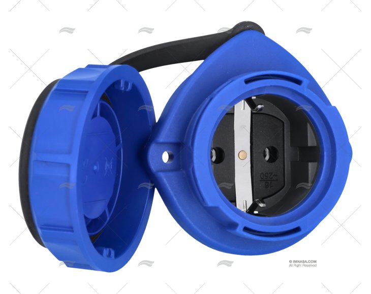BASE SCHUCO CON COPERCHIO BLU  DIA.72mm